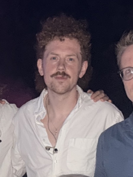 The band's multi-instrumentalist, photographed after a show